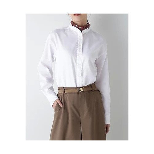 【ヒューマンウーマン/HUMAN WOMAN】のスタンドフリルブラウス インテリア・キッズ・メンズ・レディースファッション・服の通販 founy(ファニー) https://founy.com/ ファッション Fashion レディースファッション Fashion for Women トップス・カットソー Cut & Sew Tops シャツ・ブラウス・オフィスカジュアル Elegant Blouses & Button-Ups おすすめ Recommended / Our Picks インナー Innerwear クラシカル Classical, Vintage-Inspired スウェット / スエット Sweatshirt, Sweatwear スタンド Stand Collar, Upright Stand フリル Frill, Ruffle ベーシック Basic, Essential 無地 Plain, Solid Color |ID: prp329100004837004 ipo3291000000035238897