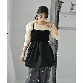 【スタイルデリ/STYLE DELI】 【BLK001】ケーブルバルーンキャミ人気、トレンドファッション・服の通販 founy(ファニー) ファッション Fashion レディースファッション Fashion for Women トップス・カットソー Cut & Sew Tops キャミソール&ノースリーブ Camisoles & Sleeveless Tops インナー Innerwear 春 Spring 秋 Autumn カットソー Cut and Sewn Top 切替 Switching, Contrast Panel シアー Sheer, See-Through シューズ Shoes, Footwear シンプル Simple, Minimal 定番 Standard, Basic Item バランス Balance, Style Balance バルーン Balloon, Balloon Silhouette フロント Front, Front Design ロング Long, Long-Length おすすめ Recommended / Our Picks |ID:prp329100004837032