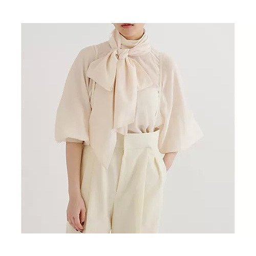 【ウィムガゼット/Whim Gazette】のシフォンボウタイブラウス 人気、トレンドファッション・服の通販 founy(ファニー) 　ファッション　Fashion　レディースファッション　Fashion for Women　トップス・カットソー　Cut & Sew Tops　シャツ・ブラウス・オフィスカジュアル　Elegant Blouses & Button-Ups　2026年　2026　とろみ　Fluid, Flowy Fabric　エレガント 上品　Elegant　シフォン　Chiffon, Lightweight Fabric　スリーブ　Sleeve, Long Sleeve / Short Sleeve　フェミニン　Feminine, Girly　ワイド　Wide, Wide Fit　other-3|ID: prp329100004837698 ipo3291000000035247960