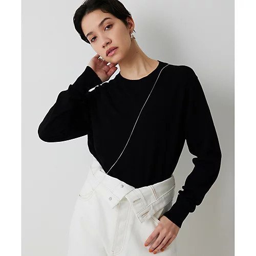 【ウィムガゼット/Whim Gazette】の16Gテンジクプルオーバー インテリア・キッズ・メンズ・レディースファッション・服の通販 founy(ファニー) 　ファッション　Fashion　レディースファッション　Fashion for Women　トップス・カットソー　Cut & Sew Tops　カジュアルプルオーバー・ニットトップス　Pullovers & Knit Tops / Casual Pullovers　アンサンブル　Ensemble Set　インド　Indian Textile　インナー　Innerwear　カーディガン　Cardigan, Knitwear　シンプル　Simple, Minimal　ジャケット　Jacket, Outerwear　定番　Standard, Basic Item　ベーシック　Basic, Essential　おすすめ　Recommended / Our Picks　夏　Summer　エレガント 上品　Elegant　2026年　2026　ブラック|ID: prp329100004837705 ipo3291000000035248005