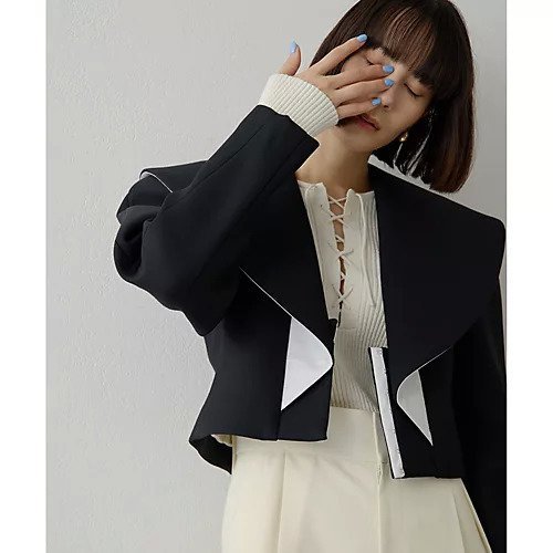 【ウィムガゼット/Whim Gazette】のBIGショールカラージャケット 人気、トレンドファッション・服の通販 founy(ファニー) 　ファッション　Fashion　レディースファッション　Fashion for Women　アウター　Coat / Outerwear Collection　レディースジャケット・軽アウター　Jackets　2026年　2026　ショール　Shawl, Wrap　ジャケット　Jacket, Outerwear　フォルム　Silhouette, Form　ボンディング　Bonding, Bonded Fabric　other-2|ID: prp329100004837745 ipo3291000000035248298