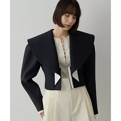 【ウィムガゼット/Whim Gazette】のBIGショールカラージャケット 人気、トレンドファッション・服の通販 founy(ファニー) 　ファッション　Fashion　レディースファッション　Fashion for Women　アウター　Coat / Outerwear Collection　レディースジャケット・軽アウター　Jackets　2026年　2026　ショール　Shawl, Wrap　ジャケット　Jacket, Outerwear　フォルム　Silhouette, Form　ボンディング　Bonding, Bonded Fabric　other-3|ID: prp329100004837745 ipo3291000000035248300