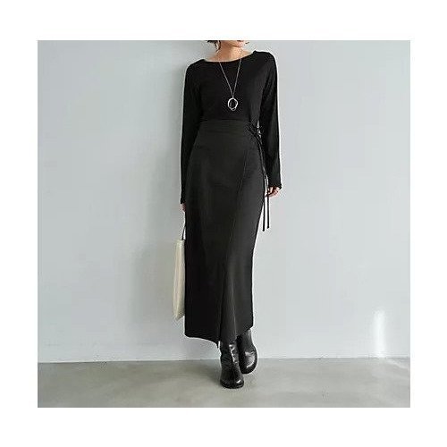 【スタイルデリ/STYLE DELI】のスタイリッシュラップスカート 人気、トレンドファッション・服の通販 founy(ファニー) 　ファッション　Fashion　レディースファッション　Fashion for Women　スカート　Skirts　くるぶし　Ankle-Length　スタイリッシュ　Stylish, Fashionable　スリット　Slit, Slit Detail　スーツ　Suit, Formalwear　タイツ　Tights, Legwear　定番　Standard, Basic Item　フェイク　Faux, Fake　フォルム　Silhouette, Form　フロント　Front, Front Design　ペチコート　Petticoat, Underskirt　ポケット　Pocket, Pocket Detail　防寒　Cold Protection, Winter-Ready　ラップ　Wrap, Wrap Design　リボン　Ribbon, Bow　ループ　Loop, Loop Knit　ロング　Long, Long-Length　夏　Summer　other-2|ID: prp329100004837891 ipo3291000000035249266