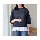 【エニー/ANY】のアイレットメッシュニット チャコール|ID: prp329100004838927 ipo3291000000035414520