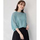 【エニー/ANY】のアイレットメッシュニット サックス|ID: prp329100004838927 ipo3291000000036328603