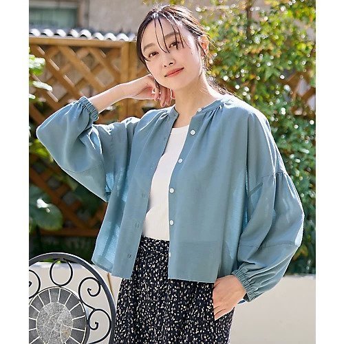 【エニー/ANY】のシアーテックリネンギャザーブラウス インテリア・キッズ・メンズ・レディースファッション・服の通販 founy(ファニー) ファッション Fashion レディースファッション Fashion for Women トップス・カットソー Cut & Sew Tops シャツ・ブラウス・オフィスカジュアル Elegant Blouses & Button-Ups おすすめ Recommended / Our Picks キャミ Camisole, Cami Top ギャザー Gathered, Ruffled シアー Sheer, See-Through スリーブ Sleeve, Long Sleeve / Short Sleeve タンク Tank Top, Sleeveless Top デニム Denim, Jeans Material トレンド Trend, Trending Now バランス Balance, Style Balance エレガント 上品 Elegant 夏 Summer 洗える Machine Washable 羽織 Haori, Light Jacket ブルー|ID: prp329100004838929 ipo3291000000035414532