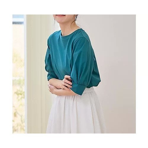 【エニー/ANY】のパフスリーブカットソー 人気、トレンドファッション・服の通販 founy(ファニー) 　ファッション　Fashion　レディースファッション　Fashion for Women　トップス・カットソー　Cut & Sew Tops　カットソー・ベーシックTシャツ　Cut-and-Sewn Tops / Stretch Tees & Basics　おすすめ　Recommended / Our Picks　インナー　Innerwear　カットソー　Cut and Sewn Top　クラシカル　Classical, Vintage-Inspired　サロペット　Overalls, Salopette　ストレッチ　Stretch, Stretchy Fabric　デニム　Denim, Jeans Material　フェミニン　Feminine, Girly　フォルム　Silhouette, Form　 other-1|ID: prp329100004838931 ipo3291000000036321718