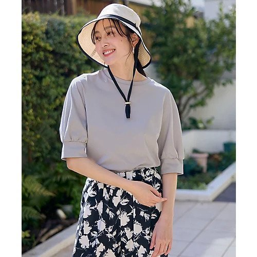 【エニー/ANY】のパフスリーブカットソー インテリア・キッズ・メンズ・レディースファッション・服の通販 founy(ファニー) 　ファッション　Fashion　レディースファッション　Fashion for Women　トップス・カットソー　Cut & Sew Tops　カットソー・ベーシックTシャツ　Cut-and-Sewn Tops / Stretch Tees & Basics　おすすめ　Recommended / Our Picks　インナー　Innerwear　カットソー　Cut and Sewn Top　クラシカル　Classical, Vintage-Inspired　サロペット　Overalls, Salopette　ストレッチ　Stretch, Stretchy Fabric　デニム　Denim, Jeans Material　フェミニン　Feminine, Girly　フォルム　Silhouette, Form　グレー|ID: prp329100004838931 ipo3291000000036321721