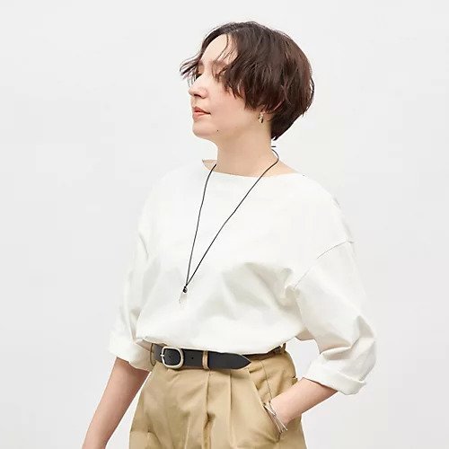 【ノーリーズ/NOLLEY'S】の【MD 二見 別注】oversized cotton T-shirt インテリア・キッズ・メンズ・レディースファッション・服の通販 founy(ファニー) 　ファッション　Fashion　レディースファッション　Fashion for Women　トップス・カットソー　Cut & Sew Tops　シャツ・ブラウス・オフィスカジュアル　Elegant Blouses & Button-Ups　ロングTシャツ・Tシャツ　Longline T-Shirts & Tees　2025年　2025　2025-2026秋冬・A/W　Autumn/Winter 2025–26 AW25–26　バスク　Basque, Basque Style　ビッグ　Big, Oversized　別注　Limited Edition, Custom Order　秋　Autumn　オフホワイト|ID: prp329100004838934 ipo3291000000035830315