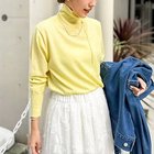 【ノーリーズ/NOLLEY'S】の《手洗い可能》《アンサンブル対応》18G天竺ハイネックプルオーバーニット イエロー|ID: prp329100004838935 ipo3291000000035311519