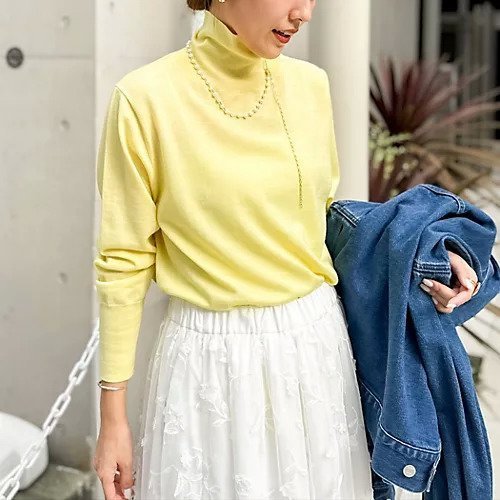 【ノーリーズ/NOLLEY'S】の《手洗い可能》《アンサンブル対応》18G天竺ハイネックプルオーバーニット インテリア・キッズ・メンズ・レディースファッション・服の通販 founy(ファニー) 　ファッション　Fashion　レディースファッション　Fashion for Women　トップス・カットソー　Cut & Sew Tops　ニット　Knit Tops & Sweaters　アンサンブルニット　Knit Ensembles & Twin Sets　カジュアルプルオーバー・ニットトップス　Pullovers & Knit Tops / Casual Pullovers　アンサンブル　Ensemble Set　カーディガン　Cardigan, Knitwear　ドレープ　Drape, Draping Fabric　ベーシック　Basic, Essential　2025年　2025　2025-2026秋冬・A/W　Autumn/Winter 2025–26 AW25–26　イエロー|ID: prp329100004838935 ipo3291000000035311519