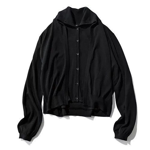 【スアデオ/suadeo】の【神山まりあさんコラボ】レイヤード風ニット インテリア・キッズ・メンズ・レディースファッション・服の通販 founy(ファニー) 　ファッション　Fashion　レディースファッション　Fashion for Women　トップス・カットソー　Cut & Sew Tops　ニット　Knit Tops & Sweaters　おすすめ　Recommended / Our Picks　アンサンブル　Ensemble Set　カーディガン　Cardigan, Knitwear　コラボ　Collaboration, Collab　タートル　Turtleneck, Turtle Collar　デコルテ　Décolleté, Neckline　ドッキング　Docking, Mixed Material　ノースリーブ　Sleeveless, No-Sleeve　ボトム　Bottoms, Lower Wear　洗える　Machine Washable　ブラック|ID: prp329100004838942 ipo3291000000035312417