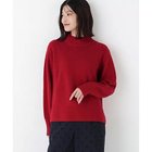 【ヒューマンウーマン/HUMAN WOMAN】のウールハイネック片畦プルオーバー レッド|ID: prp329100004838943 ipo3291000000035261201