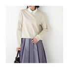 【ヒューマンウーマン/HUMAN WOMAN】のストレッチポンチシャツカラードッキングプルオーバー グレージュ|ID: prp329100004838945 ipo3291000000036145681