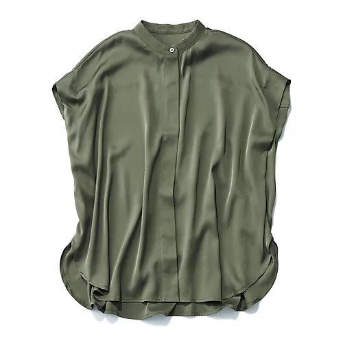 【ドレスハーセルフ/DRESS HERSELF】のシルク混ブラウス 人気、トレンドファッション・服の通販 founy(ファニー) ファッション Fashion レディースファッション Fashion for Women トップス・カットソー Cut & Sew Tops シャツ・ブラウス・オフィスカジュアル Elegant Blouses & Button-Ups サテン Satin, Glossy Fabric シルク Silk, 100% Silk セットアップ Set-Up, Coordinated Outfit ドロップ Drop Shoulder, Dropped Style エレガント 上品 Elegant 人気 Popular, Best Seller 夏 Summer 定番 Standard, Basic Item 洗える Machine Washable other-2|ID: prp329100004838951 ipo3291000000035914134