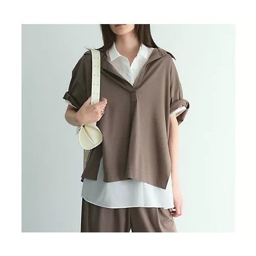 【カオス/Chaos】のサマーレダールスキッパー インテリア・キッズ・メンズ・レディースファッション・服の通販 founy(ファニー) https://founy.com/ ファッション Fashion レディースファッション Fashion for Women スキッパー Skipper, Open Collar セットアップ Set-Up, Coordinated Outfit ドレープ Drape, Draping Fabric フロント Front, Front Design 半袖 Short Sleeve, Half Sleeve ミックス Mix, Mixed Style おすすめ Recommended / Our Picks エレガント 上品 Elegant 2025年 2025 2025春夏・S/S Spring/Summer 2025 SS25 |ID: prp329100004838956 ipo3291000000035594161