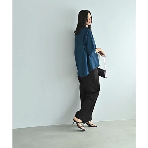 【スタイルデリ/STYLE DELI】の【Kana Oyama BLK001】セットアップトップス 人気、トレンドファッション・服の通販 founy(ファニー) 　ファッション　Fashion　レディースファッション　Fashion for Women　トップス・カットソー　Cut & Sew Tops　セットアップ　Matching Sets　レディーストップス・ブラウス　Tops & Blouses / Assorted Women's Tops　コラボ　Collaboration, Collab　シンプル　Simple, Minimal　スタイリッシュ　Stylish, Fashionable　スリット　Slit, Slit Detail　スリーブ　Sleeve, Long Sleeve / Short Sleeve　スーツ　Suit, Formalwear　セットアップ　Set-Up, Coordinated Outfit　定番　Standard, Basic Item　なめらか　Smooth, Silky Texture　ボトム　Bottoms, Lower Wear　メンズ　Men's, Menswear　ラウンド　Round, Round Neck　ワイド　Wide, Wide Fit　冬　Winter / This Winter　おすすめ　Recommended / Our Picks　夏　Summer　旅行　Travel　エレガント 上品　Elegant　セレモニー　Ceremony　other-3|ID: prp329100004838959 ipo3291000000035261289