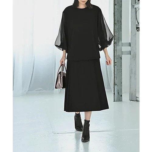 【スタイルデリ/STYLE DELI】の【Kana Oyama BLK001】チュール袖トップス インテリア・キッズ・メンズ・レディースファッション・服の通販 founy(ファニー) ファッション Fashion レディースファッション Fashion for Women トップス・カットソー Cut & Sew Tops インナー Innerwear カットソー Cut and Sewn Top コラボ Collaboration, Collab シンプル Simple, Minimal スリット Slit, Slit Detail チュール Tulip, Tulip Motif 定番 Standard, Basic Item バランス Balance, Style Balance バルーン Balloon, Balloon Silhouette ベーシック Basic, Essential リラックス Relax, Relaxed Fit 冬 Winter / This Winter おすすめ Recommended / Our Picks 旅行 Travel エレガント 上品 Elegant ブラック|ID: prp329100004838961 ipo3291000000036285781