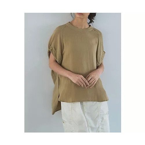 【マージュール/marjour】のLINEN BLEND TOPS インテリア・キッズ・メンズ・レディースファッション・服の通販 founy(ファニー) https://founy.com/ ファッション Fashion レディースファッション Fashion for Women トップス・カットソー Cut & Sew Tops ストレッチ Stretch, Stretchy Fabric とろみ Fluid, Flowy Fabric ポケット Pocket, Pocket Detail リネン Linen, Linen Fabric ワンポイント One Point, Statement Accent |ID: prp329100004838962 ipo3291000000035293545