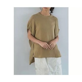 【マージュール/marjour】のLINEN BLEND TOPS 人気、トレンドファッション・服の通販 founy(ファニー) ファッション Fashion レディースファッション Fashion for Women トップス・カットソー Cut & Sew Tops ストレッチ Stretch, Stretchy Fabric とろみ Fluid, Flowy Fabric ポケット Pocket, Pocket Detail リネン Linen, Linen Fabric ワンポイント One Point, Statement Accent |ID:prp329100004838962