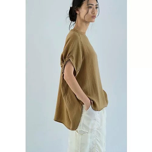 【マージュール/marjour】のLINEN BLEND TOPS 人気、トレンドファッション・服の通販 founy(ファニー) ファッション Fashion レディースファッション Fashion for Women トップス・カットソー Cut & Sew Tops ストレッチ Stretch, Stretchy Fabric とろみ Fluid, Flowy Fabric ポケット Pocket, Pocket Detail リネン Linen, Linen Fabric ワンポイント One Point, Statement Accent other-2|ID: prp329100004838962 ipo3291000000036285798
