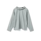 【ミズイロ インド/mizuiro ind】のフリルカラープルオーバーシャツ ライトグレー|ID: prp329100004838965 ipo3291000000035293588