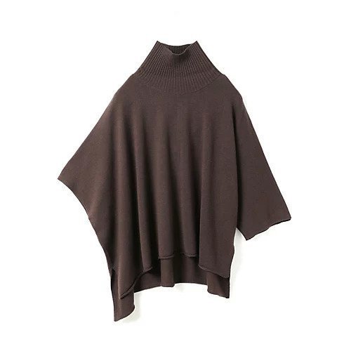 【ミズイロ インド/mizuiro ind】のポンチョライクプルオーバー インテリア・キッズ・メンズ・レディースファッション・服の通販 founy(ファニー) 　ファッション　Fashion　レディースファッション　Fashion for Women　トップス・カットソー　Cut & Sew Tops　カジュアルプルオーバー・ニットトップス　Pullovers & Knit Tops / Casual Pullovers　シンプル　Simple, Minimal　ポンチョ　Poncho, Cape Style　ワイド　Wide, Wide Fit　エレガント 上品　Elegant　人気　Popular, Best Seller　今季　This Season, Current Season　A/W・秋冬　Autumn/Winter　ダークブラウン|ID: prp329100004838968 ipo3291000000035261336