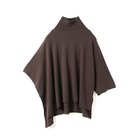 【ミズイロ インド/mizuiro ind】のポンチョライクプルオーバー ダークブラウン|ID: prp329100004838968 ipo3291000000035305387