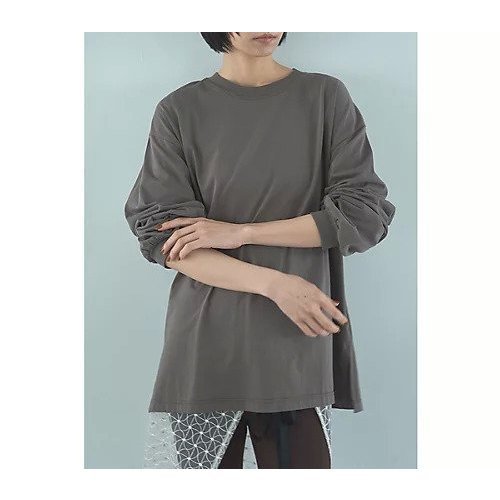【マージュール/marjour】のOVERSIZED LONG SLEEVE TEE 人気、トレンドファッション・服の通販 founy(ファニー) 　ファッション　Fashion　レディースファッション　Fashion for Women　トップス・カットソー　Cut & Sew Tops　ショルダー　Shoulder, Shoulder Strap　ストレッチ　Stretch, Stretchy Fabric　スリーブ　Sleeve, Long Sleeve / Short Sleeve　ドロップ　Drop Shoulder, Dropped Style　フィット　Fit, Slim Fit　ポケット　Pocket, Pocket Detail　ロング　Long, Long-Length　夏　Summer　 other-1|ID: prp329100004838969 ipo3291000000035261339