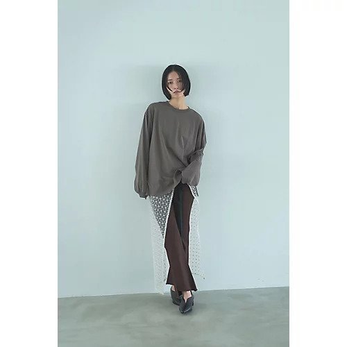 【マージュール/marjour】のOVERSIZED LONG SLEEVE TEE 人気、トレンドファッション・服の通販 founy(ファニー) 　ファッション　Fashion　レディースファッション　Fashion for Women　トップス・カットソー　Cut & Sew Tops　ショルダー　Shoulder, Shoulder Strap　ストレッチ　Stretch, Stretchy Fabric　スリーブ　Sleeve, Long Sleeve / Short Sleeve　ドロップ　Drop Shoulder, Dropped Style　フィット　Fit, Slim Fit　ポケット　Pocket, Pocket Detail　ロング　Long, Long-Length　夏　Summer　other-2|ID: prp329100004838969 ipo3291000000036283472