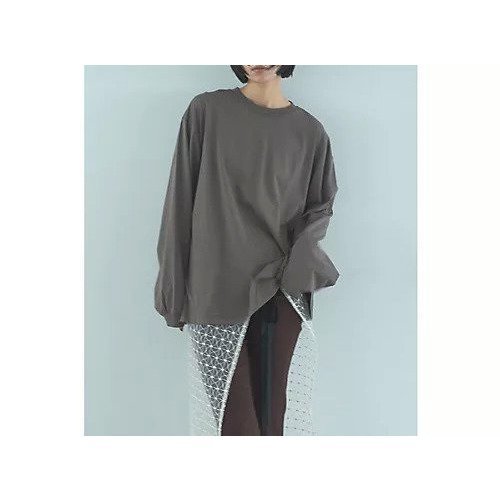 【マージュール/marjour】のOVERSIZED LONG SLEEVE TEE 人気、トレンドファッション・服の通販 founy(ファニー) 　ファッション　Fashion　レディースファッション　Fashion for Women　トップス・カットソー　Cut & Sew Tops　ショルダー　Shoulder, Shoulder Strap　ストレッチ　Stretch, Stretchy Fabric　スリーブ　Sleeve, Long Sleeve / Short Sleeve　ドロップ　Drop Shoulder, Dropped Style　フィット　Fit, Slim Fit　ポケット　Pocket, Pocket Detail　ロング　Long, Long-Length　夏　Summer　other-3|ID: prp329100004838969 ipo3291000000036283475