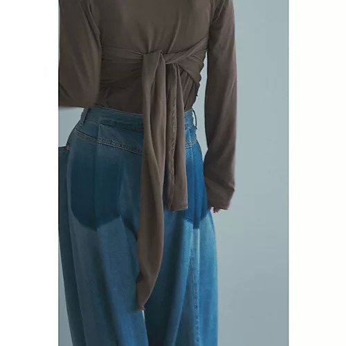 【マージュール/marjour】のSCARF SET T-SHIRT 人気、トレンドファッション・服の通販 founy(ファニー) 　ファッション　Fashion　レディースファッション　Fashion for Women　トップス・カットソー　Cut & Sew Tops　シャツ・ブラウス・オフィスカジュアル　Elegant Blouses & Button-Ups　ロングTシャツ・Tシャツ　Longline T-Shirts & Tees　カットソー　Cut and Sewn Top　シンプル　Simple, Minimal　スカーフ　Scarf, Neckwear　ストレッチ　Stretch, Stretchy Fabric　スリーブ　Sleeve, Long Sleeve / Short Sleeve　デニム　Denim, Jeans Material　トレンド　Trend, Trending Now　バランス　Balance, Style Balance　ビスチェ　Bustier, Corset Top　ポケット　Pocket, Pocket Detail　リラックス　Relax, Relaxed Fit　ロング　Long, Long-Length　other-2|ID: prp329100004838970 ipo3291000000036283489