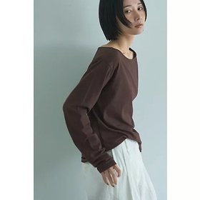 【マージュール/marjour】 BOATNECK ASYMMETRY TEE人気、トレンドファッション・服の通販 founy(ファニー) ファッション Fashion レディースファッション Fashion for Women カットソー Cut and Sewn Top ストレッチ Stretch, Stretchy Fabric スリーブ Sleeve, Long Sleeve / Short Sleeve ポケット Pocket, Pocket Detail リラックス Relax, Relaxed Fit ルーズ Loose, Oversized ロング Long, Long-Length エレガント 上品 Elegant |ID:prp329100004838971