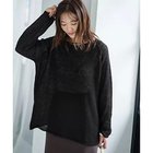 【スタイルデリ/STYLE DELI】のアルパカ混エアリールーズニットトップス ブラック|ID: prp329100004838973 ipo3291000000036311269