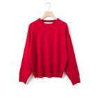 【ミディウミ/MidiUmi】のクルーネックニットプルオーバー レッド|ID: prp329100004838975 ipo3291000000036319484