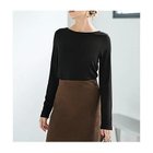 【スタイルデリ/STYLE DELI】の下に着るリブテレコ長袖カットソートップス ブラック|ID: prp329100004838976 ipo3291000000035261383