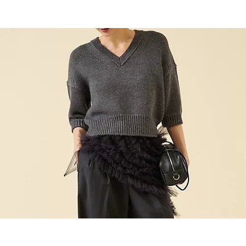 【マルティニーク/martinique】のローゲージウールプルオーバー(アンサンブル可) 人気、トレンドファッション・服の通販 founy(ファニー) 　ファッション　Fashion　レディースファッション　Fashion for Women　トップス・カットソー　Cut & Sew Tops　アンサンブルニット　Knit Ensembles & Twin Sets　カジュアルプルオーバー・ニットトップス　Pullovers & Knit Tops / Casual Pullovers　おすすめ　Recommended / Our Picks　アンサンブル　Ensemble Set　コンパクト　Compact, Small Size　ショルダー　Shoulder, Shoulder Strap　スリーブ　Sleeve, Long Sleeve / Short Sleeve　ドロップ　Drop Shoulder, Dropped Style　ハーフ　Half, Half-Length　バランス　Balance, Style Balance　リラックス　Relax, Relaxed Fit　 other-1|ID: prp329100004838979 ipo3291000000035261399