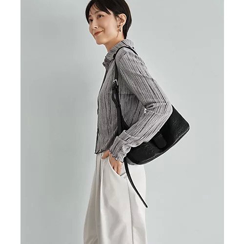 【スタイルデリ/STYLE DELI】のかすれ柄編みWボタン襟付きトップス 人気、トレンドファッション・服の通販 founy(ファニー) 　ファッション　Fashion　レディースファッション　Fashion for Women　トップス・カットソー　Cut & Sew Tops　インナー　Innerwear　春　Spring　秋　Autumn　コンパクト　Compact, Small Size　ジャケット　Jacket, Outerwear　ストライプ　Stripe, Striped Pattern　ストレート　Straight, Straight Cut　スリット　Slit, Slit Detail　なめらか　Smooth, Silky Texture　ニットソー　Knit-Sewn, Cut & Sew Knit　長袖　Long Sleeve, Full Sleeve　バランス　Balance, Style Balance　フィット　Fit, Slim Fit　フロント　Front, Front Design　ベスト　Vest, Waistcoat　ワイド　Wide, Wide Fit　other-3|ID: prp329100004838980 ipo3291000000036310814