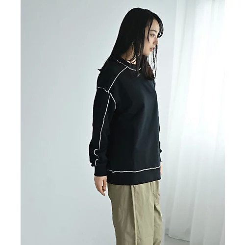 【スタイルデリ/STYLE DELI】の【BLK001】配色メローチュニックプルオーバー 人気、トレンドファッション・服の通販 founy(ファニー) 　ファッション　Fashion　レディースファッション　Fashion for Women　トップス・カットソー　Cut & Sew Tops　カジュアルプルオーバー・ニットトップス　Pullovers & Knit Tops / Casual Pullovers　イエロー　Yellow　秋　Autumn　シンプル　Simple, Minimal　スウェット / スエット　Sweatshirt, Sweatwear　チュニック　Tunic, Long Top　デニム　Denim, Jeans Material　バランス　Balance, Style Balance　フォルム　Silhouette, Form　ベーシック　Basic, Essential　ワイド　Wide, Wide Fit　冬　Winter / This Winter　おすすめ　Recommended / Our Picks　other-3|ID: prp329100004838981 ipo3291000000036287405