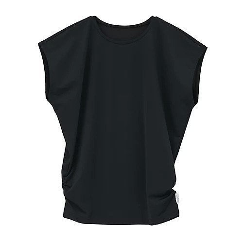 【ジュリエ/Julier】の【定番】Ecocoフレンチスリーブトップス 人気、トレンドファッション・服の通販 founy(ファニー) 　ファッション　Fashion　レディースファッション　Fashion for Women　トップス・カットソー　Cut & Sew Tops　ギャザー　Gathered, Ruffled　コレクション　Collection, Seasonal Line　吸水　Absorbent, Quick-Dry　シンプル　Simple, Minimal　定番　Standard, Basic Item　人気　Popular, Best Seller　バランス　Balance, Style Balance　フィット　Fit, Slim Fit　半袖　Short Sleeve, Half Sleeve　無地　Plain, Solid Color　ヨガ　Yoga, Yoga Wear　ランニング　Running, Running Wear, Activewear, Jogging　リラックス　Relax, Relaxed Fit　ワーク　Workwear, Utility Style　 other-1|ID: prp329100004838985 ipo3291000000036283866