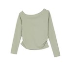 【ジュリエ/Julier】のEcocoアシンメトリーロングスリーブプルオーバー ライトカーキ|ID: prp329100004838986 ipo3291000000036304237