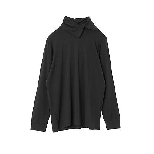 【ミズイロ インド/mizuiro ind】のアシンメトリーシャツプルオーバー インテリア・キッズ・メンズ・レディースファッション・服の通販 founy(ファニー) 　ファッション　Fashion　レディースファッション　Fashion for Women　トップス・カットソー　Cut & Sew Tops　シャツ・ブラウス・オフィスカジュアル　Elegant Blouses & Button-Ups　カジュアルプルオーバー・ニットトップス　Pullovers & Knit Tops / Casual Pullovers　おすすめ　Recommended / Our Picks　アシンメトリー　Asymmetrical Style　インナー　Innerwear　カットソー　Cut and Sewn Top　ストレッチ　Stretch, Stretchy Fabric　人気　Popular, Best Seller　今季　This Season, Current Season　再入荷　Restock / Back in Stock　ブラック|ID: prp329100004838989 ipo3291000000035261456