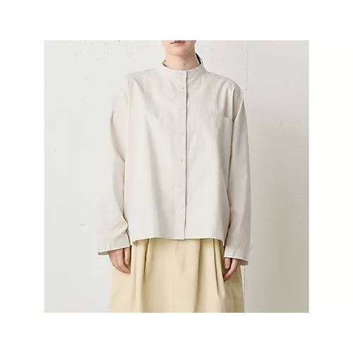 【ミディウミ/MidiUmi】のビッグポケットシャツ インテリア・キッズ・メンズ・レディースファッション・服の通販 founy(ファニー) 　ファッション　Fashion　レディースファッション　Fashion for Women　トップス・カットソー　Cut & Sew Tops　シャツ・ブラウス・オフィスカジュアル　Elegant Blouses & Button-Ups　シンプル　Simple, Minimal　タイプライター　Typewriter Fabric, Crisp Cotton　ポケット　Pocket, Pocket Detail　ヨーク　Yoke, Yoke Design　ワッシャー　Washer, Crinkled Finish　アイボリー|ID: prp329100004838990 ipo3291000000035305209