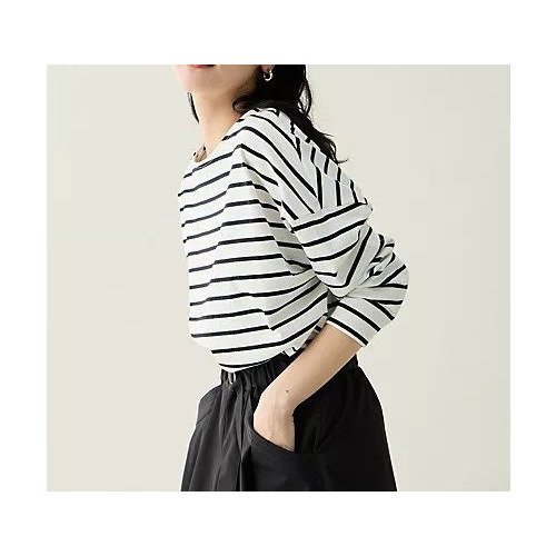 【エニー/ANY】のコクーンボーダープルオーバー インテリア・キッズ・メンズ・レディースファッション・服の通販 founy(ファニー) ファッション Fashion レディースファッション Fashion for Women トップス・カットソー Cut & Sew Tops カジュアルプルオーバー・ニットトップス Pullovers & Knit Tops / Casual Pullovers カラフル Colorful Design ストレート Straight, Straight Cut デニム Denim, Jeans Material ボーダー Border, Stripe ワイド Wide, Wide Fit 吸水 Absorbent, Quick-Dry 洗える Machine Washable ブラック|ID: prp329100004838996 ipo3291000000035261493