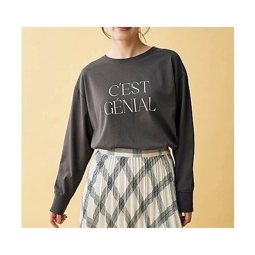 【エニー/ANY】のロゴロングスリーブTシャツ インテリア・キッズ・メンズ・レディースファッション・服の通販 founy(ファニー) https://founy.com/ ファッション Fashion レディースファッション Fashion for Women トップス・カットソー Cut & Sew Tops シャツ・ブラウス・オフィスカジュアル Elegant Blouses & Button-Ups ロングTシャツ・Tシャツ Longline T-Shirts & Tees 春 Spring シンプル Simple, Minimal スウェット / スエット Sweatshirt, Sweatwear スリット Slit, Slit Detail ロング Long, Long-Length 冬 Winter / This Winter おすすめ Recommended / Our Picks エレガント 上品 Elegant |ID: prp329100004838997 ipo3291000000035317435