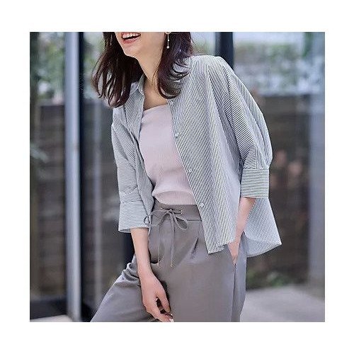 【エニー/ANY】のエニィファンクション ストライプドルマンシャツ インテリア・キッズ・メンズ・レディースファッション・服の通販 founy(ファニー) https://founy.com/ ファッション Fashion レディースファッション Fashion for Women トップス・カットソー Cut & Sew Tops シャツ・ブラウス・オフィスカジュアル Elegant Blouses & Button-Ups インナー Innerwear スウェット / スエット Sweatshirt, Sweatwear 人気 Popular, Best Seller 抗菌 Antibacterial, Bacteria-Resistant |ID: prp329100004839011 ipo3291000000036289290