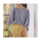 【エニー/ANY】のジャガード袖ねじりプルオーバー サックス|ID: prp329100004839013 ipo3291000000035261578