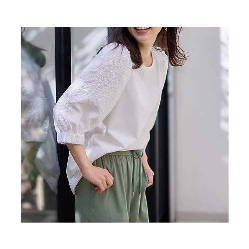 【エニー/ANY】の布帛コンビプルオーバー 人気、トレンドファッション・服の通販 founy(ファニー) 　ファッション　Fashion　レディースファッション　Fashion for Women　トップス・カットソー　Cut & Sew Tops　カジュアルプルオーバー・ニットトップス　Pullovers & Knit Tops / Casual Pullovers　インナー　Innerwear　キャミワンピース　Cami Dress, Slip Dress　コンビ　Combo, Combination Style　ストレッチ　Stretch, Stretchy Fabric　スリーブ　Sleeve, Long Sleeve / Short Sleeve　デニム　Denim, Jeans Material　ドッキング　Docking, Mixed Material　フェミニン　Feminine, Girly　other-3|ID: prp329100004839018 ipo3291000000035261601