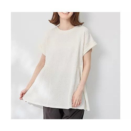 【エニー/ANY】のフクレジャージチュニック インテリア・キッズ・メンズ・レディースファッション・服の通販 founy(ファニー) 　ファッション　Fashion　レディースファッション　Fashion for Women　トップス・カットソー　Cut & Sew Tops　おすすめ　Recommended / Our Picks　タイトスカート　Pencil Skirt, Tight Skirt　チュニック　Tunic, Long Top　バランス　Balance, Style Balance　フェミニン　Feminine, Girly　ペプラム　Peplum, Flared Hem　オフ|ID: prp329100004839019 ipo3291000000036289352