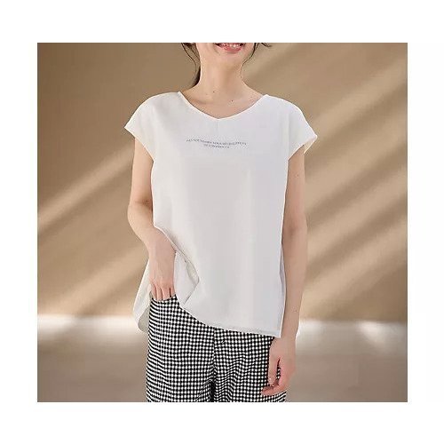 【エニー/ANY】のチュールデザインフレンチスリーブTシャツ 人気、トレンドファッション・服の通販 founy(ファニー) 　ファッション　Fashion　レディースファッション　Fashion for Women　トップス・カットソー　Cut & Sew Tops　シャツ・ブラウス・オフィスカジュアル　Elegant Blouses & Button-Ups　ロングTシャツ・Tシャツ　Longline T-Shirts & Tees　カットソー　Cut and Sewn Top　ストレッチ　Stretch, Stretchy Fabric　スリーブ　Sleeve, Long Sleeve / Short Sleeve　チュール　Tulip, Tulip Motif　フレンチ　French, French Style　プリント　Print, Printed Pattern　other-2|ID: prp329100004839020 ipo3291000000036320704